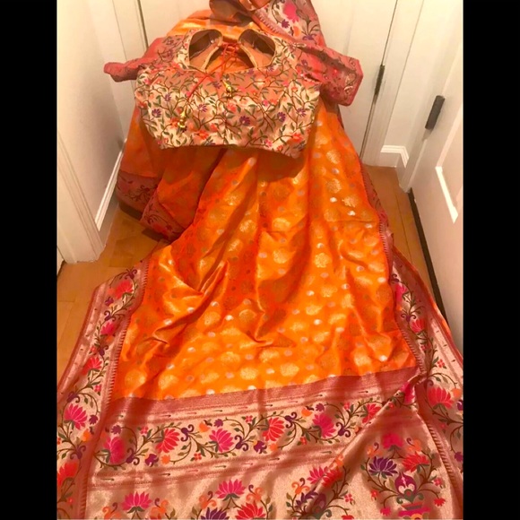 Other - New Silk Georgette Benarasi Saree with blouse